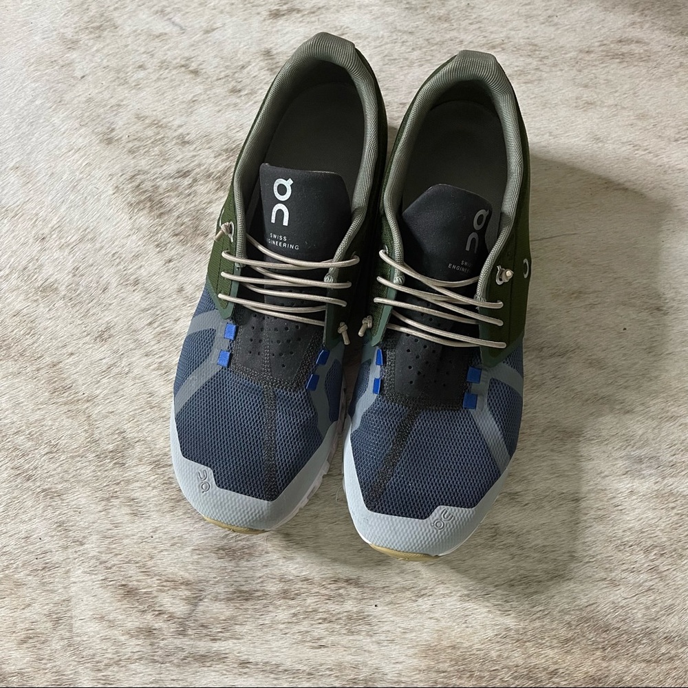 Men’s On Cloud 5 Running Shoes Olive Navy 10